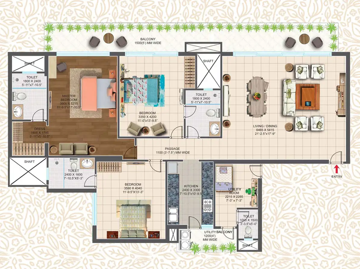 Ace Parkway 3 BHK - 203.47 Sq. Mtr.
